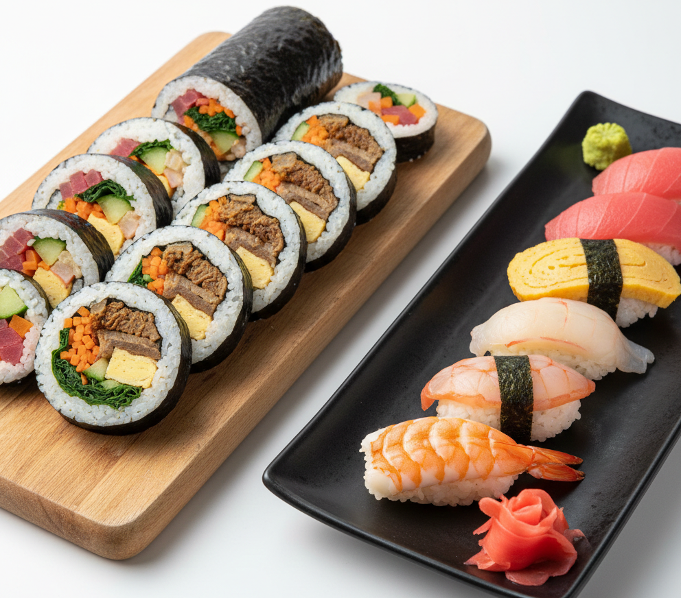 gimbap vs sushi