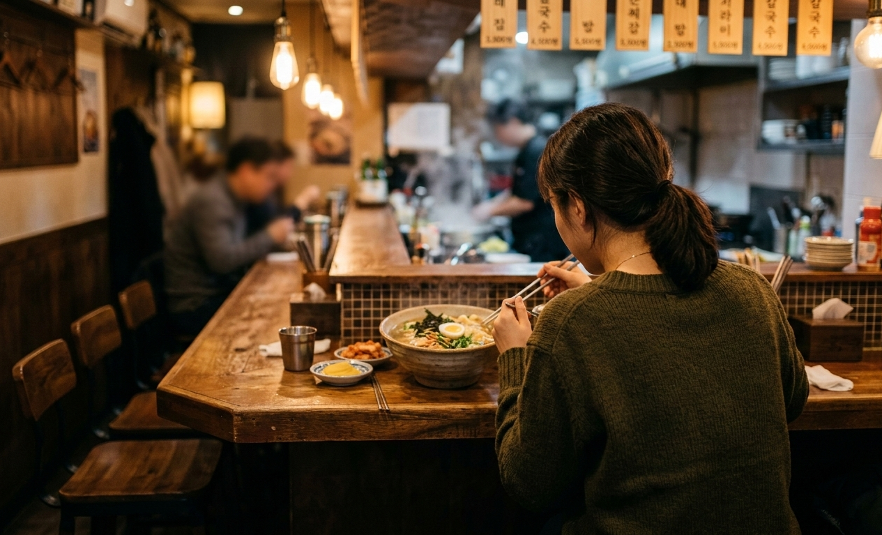 Solo dining in Korea